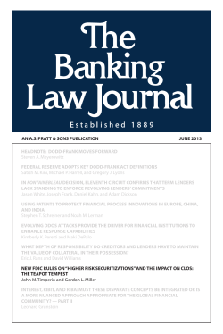 “Higher Risk Securitizations” and the Impact on CLOs