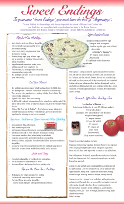 Sweet Endings - Mahatma Rice