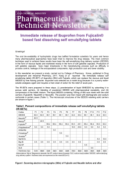 Immediate release of Ibuprofen from FujicalinR based fast