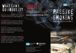 passive smoking leaflet