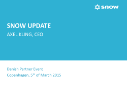 snow update - Snow Software