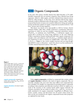 11.1 Organic Compounds (pp. 506-511)