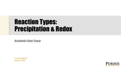Reaction Types - Purdue College of Engineering