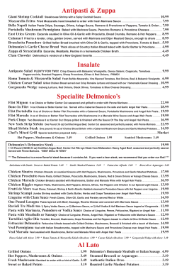 the Orlando restaurant`s menu