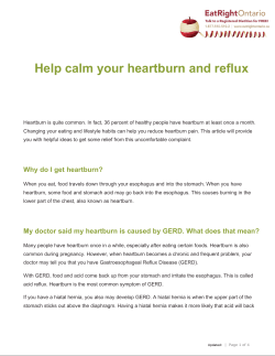 Help calm your heartburn and reflux