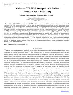 Analysis of TRMM Precipitation Radar Measurements Over Iraq