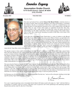 Lourdes Legacy - Assumption Grotto Church