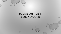 social work and social justice