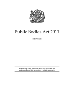Public Bodies Act 2011