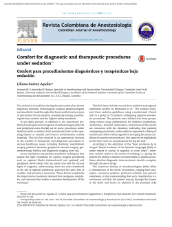 PDF - Revista Colombiana de Anestesiolog&iacute;a