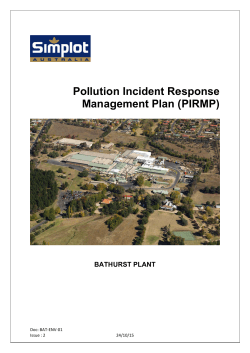Pol M lutio anag n Inc geme ciden ent P nt Re Plan ( espon (PIRM