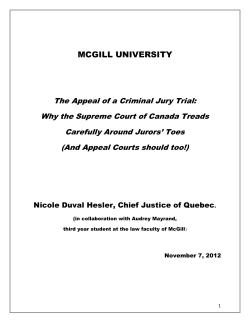 The Appeal of a Criminal Jury Trial
