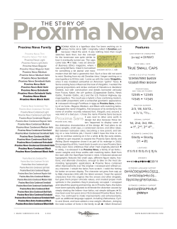 Proxima Nova Overview.