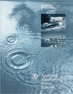 Applying Manitoba`s Water Policies