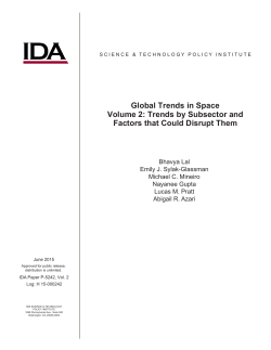 Global Trends in Space Volume 2: Trends by Subsector and