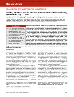 Inability to resolve specific infection generates innate