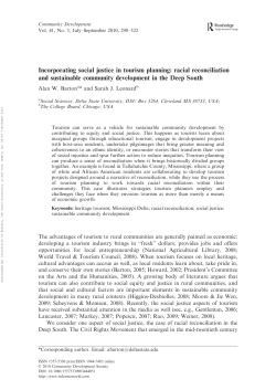 Incorporating social justice in tourism planning