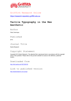 Tactile Typography in the New Aesthetic