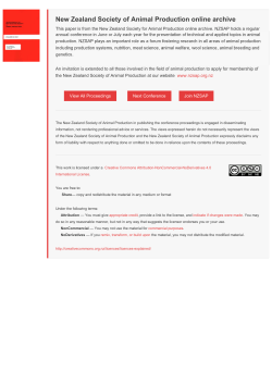 2005 Sumner and Craven: Relation between skin structure and wool