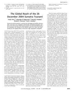 The Global Reach of the 26 December 2004 Sumatra Tsunami