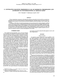 8. Contrasting Magnetic Properties in Leg 107 Sediments