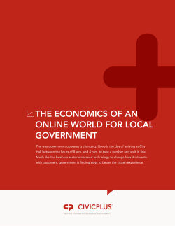 the economics of an online world for local government
