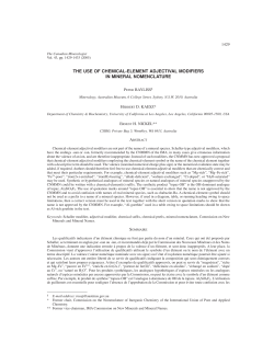 the use of chemical-element adjectival modifiers in mineral