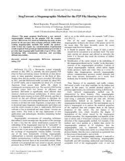 StegTorrent: A Steganographic Method for the P2P File Sharing