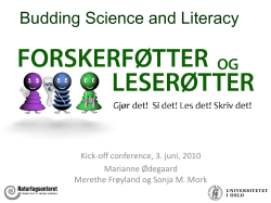 budding science and literacy