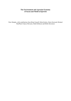 The Environment and Agrarian Economy