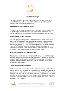 Anjali House FAQ`s The following are frequently asked questions by