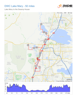 DWC Lake Mary - 50 miles