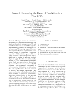 Beowulf: Harnessing the Power of Parallelism in a Pile-of-PCs