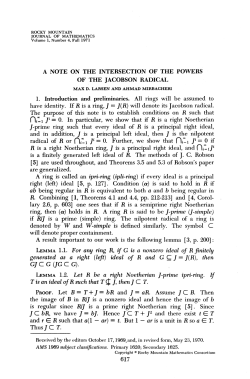 A NOTE ON THE INTERSECTION OF THE POWERS