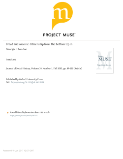 Bread and Arsenic: Citizenship from the Bottom Up in Georgian