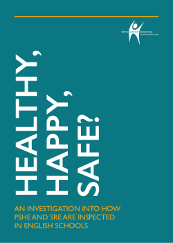 Healthy, happy, safe? - British Humanist Association