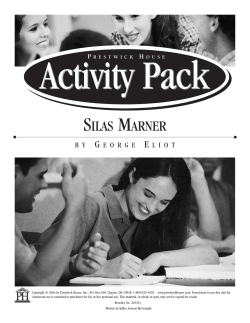 Silas Marner - Teacher`s Pet Publications