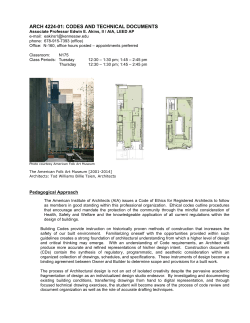 ARCH 4224 - Faculty Web Pages