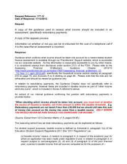A copy of the guidance used to assess what income should be