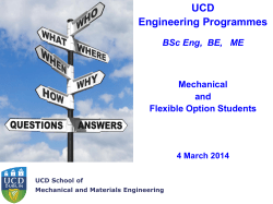Mechanical Engineering, or