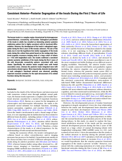 Consistent Anterior&ndash;Posterior Segregation of the Insula During the