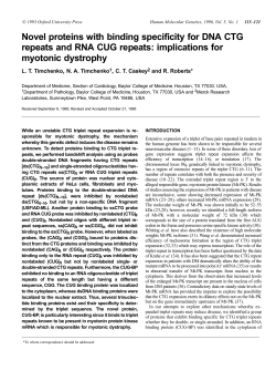 Novel proteins with binding specificity for DNA
