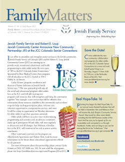 Family Matters Nov 03 - Jewish Family Service of Colorado