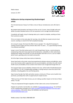 0112 Open Canvas media release