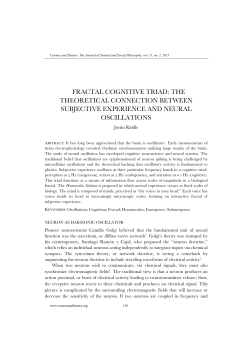 Fractal Cognitive Triad: The Theoretical Connection between