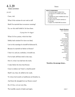 Romeo and Juliet Come, vial. What if this mixture do not work at all?