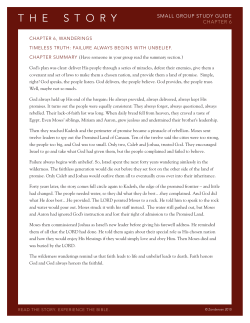 SMALL GROUP STUDY GUIDE CHAPTER 6