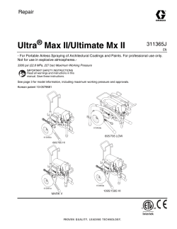 311365J Ultra Max II/Ulitmate Mx II, Repair, English