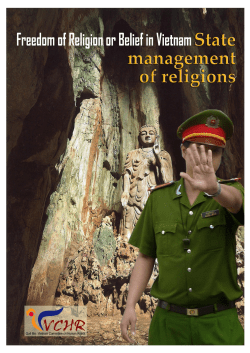 State management of religions - Action for Democracy in Vietnam