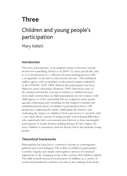 Children and young people`s participation
